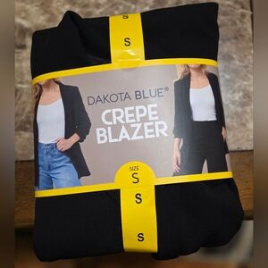 Dakota Blue Black Crepe Blazer Cardigan